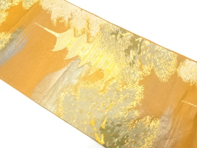 JAPANESE FUKURO OBI / WOVEN TREES
